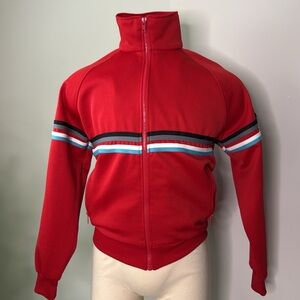 VINTAGE Speedo Red Track Suit Jacket Medium EUC